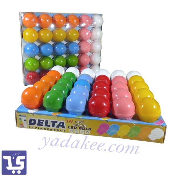 چراغ خواب دوشاخه کم مصرف 3 وات دلتا